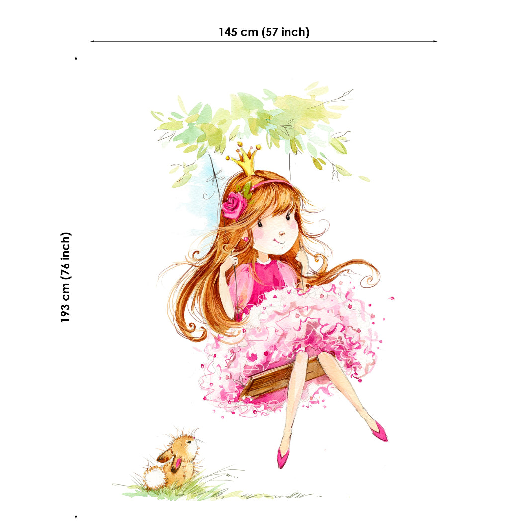 Blanket of a fairy with measurements on a white background