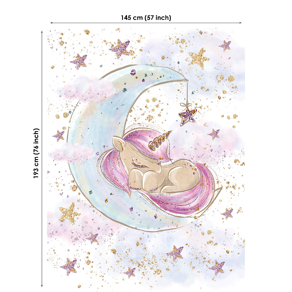 Unicorn Baby Fabric Panels for Quilting