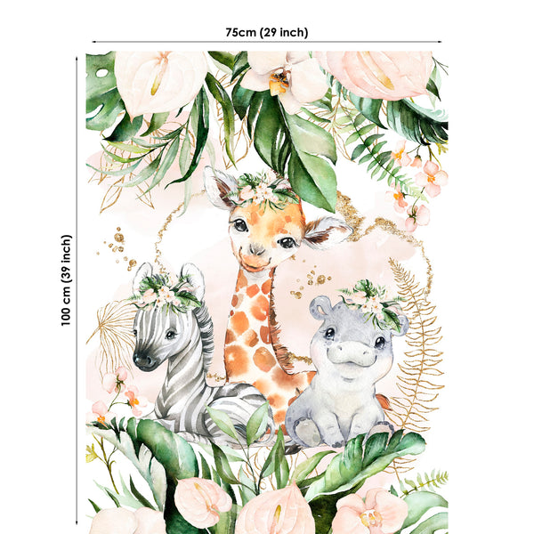 Jungle Safari Baby Fabric Panel for Quilting – UniqueFabricPanels