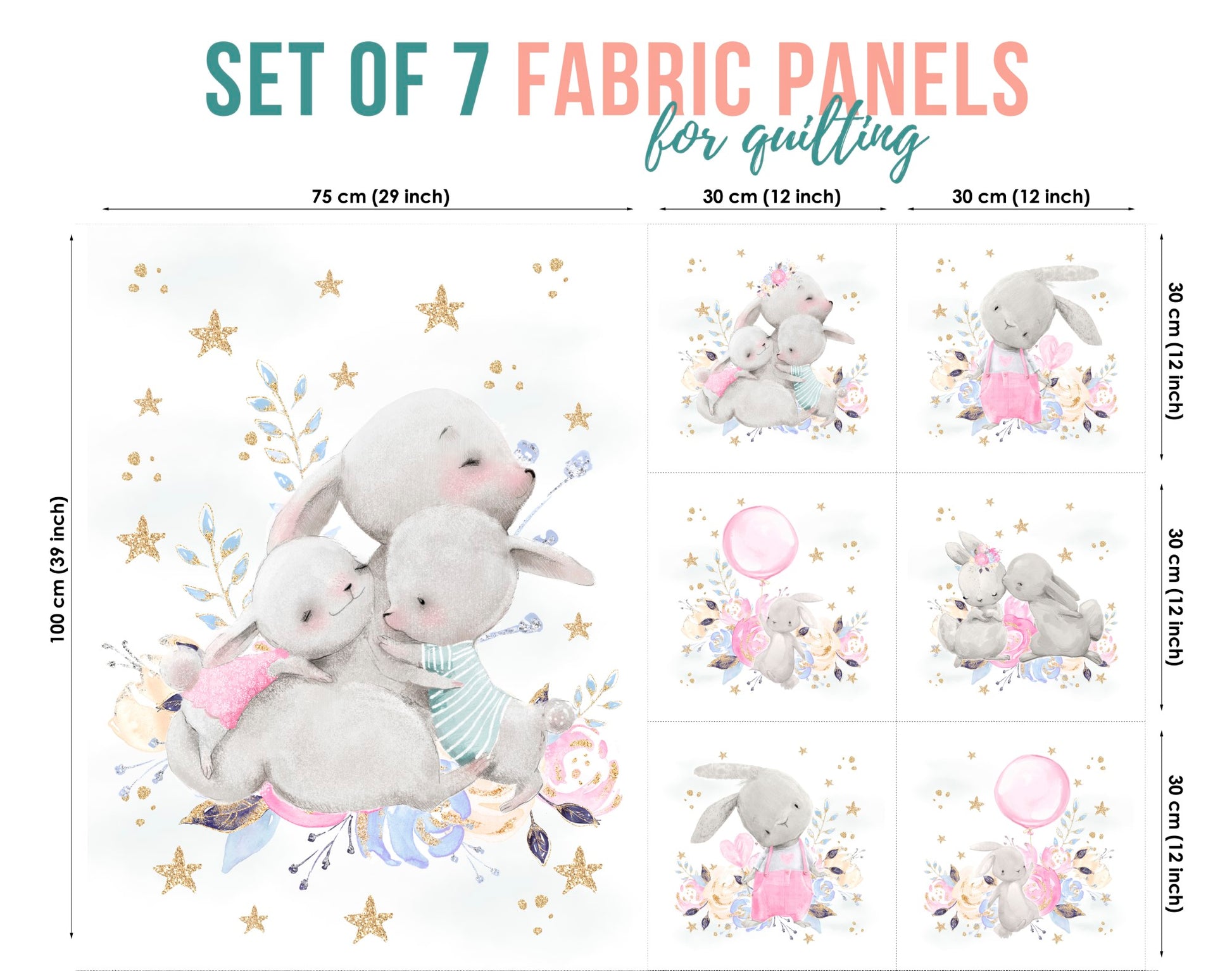 baby fabric panels for quilting