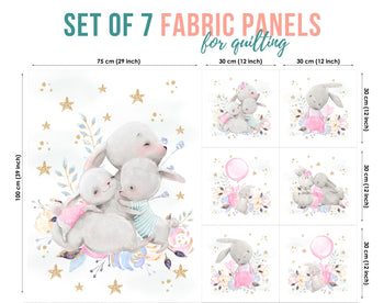 baby fabric panels for quilting