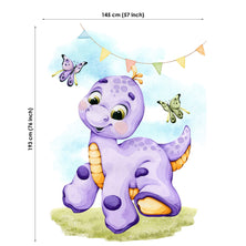 Cute Dino Fabric Panel for Quilting
