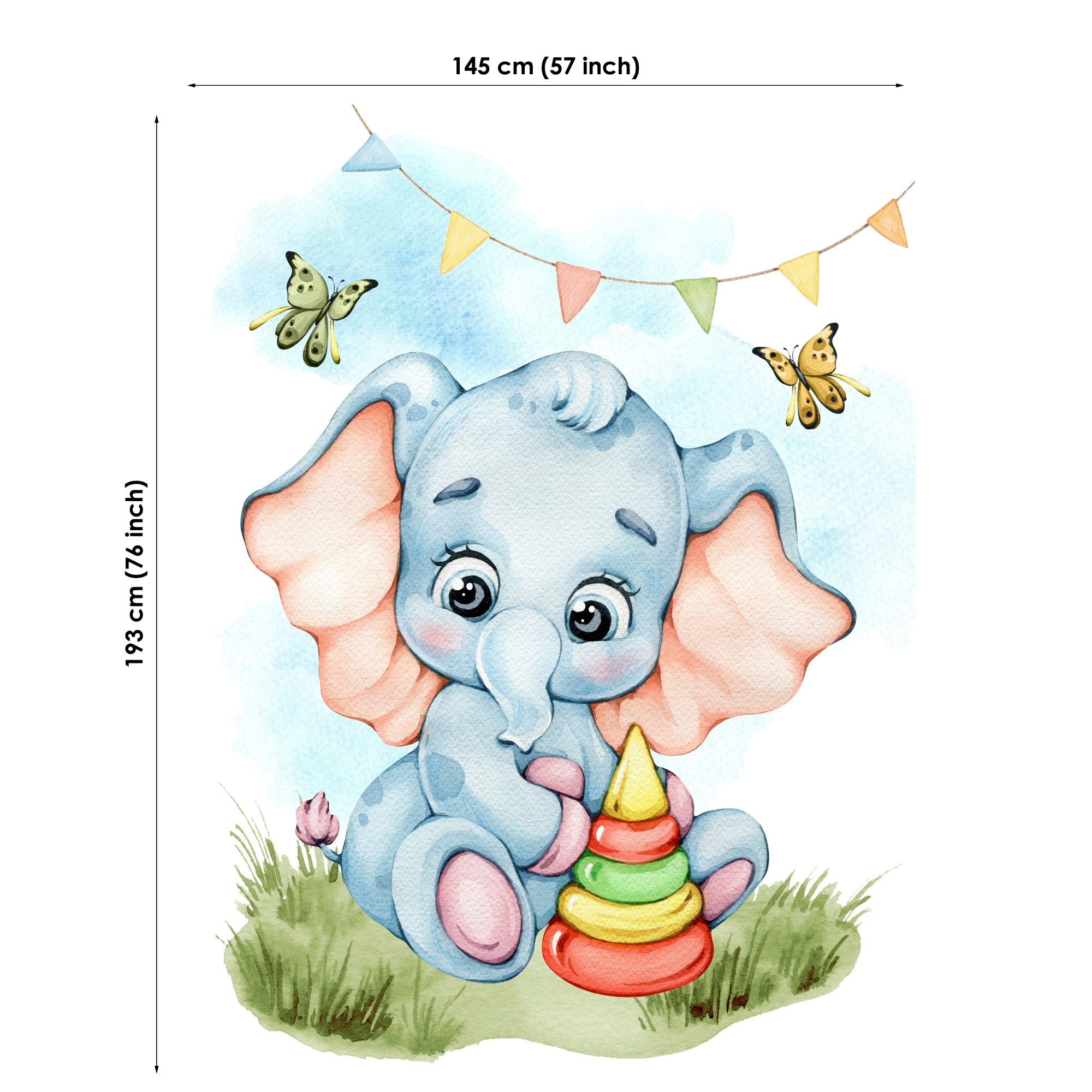 Baby Elephant Fabric Panels for Quilting, Baby Quilt Panels, Fabric Panels for Baby Quilts, Fabric Panels for Quilts, Quilting Fabric, Quilt Material, Blanket Making, DIY Sewing Projects