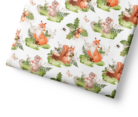 Woodland Gentle Animals - Coordinating Fabric for Quilting