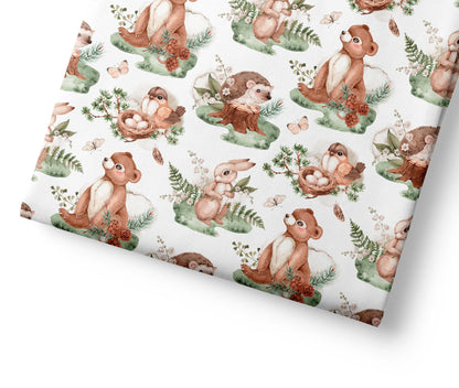 Woodland Gentle Animals - Coordinating Fabric for Quilting