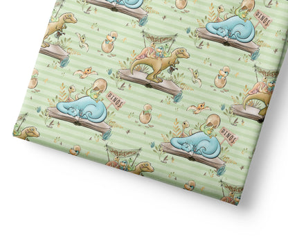 Cute Dinosaurs - Coordinating Fabric for Quilting