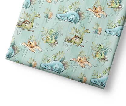 Cute Dinosaurs - Coordinating Fabric for Quilting