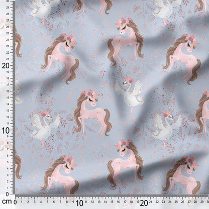 Ballet Princess&Unicorn - Coordinating Fabric for Quilting