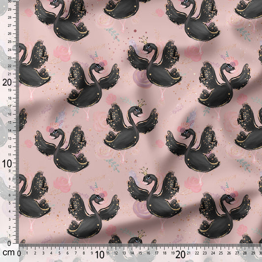 Black Swan Ballerina - Coordinating Fabric for Quilting