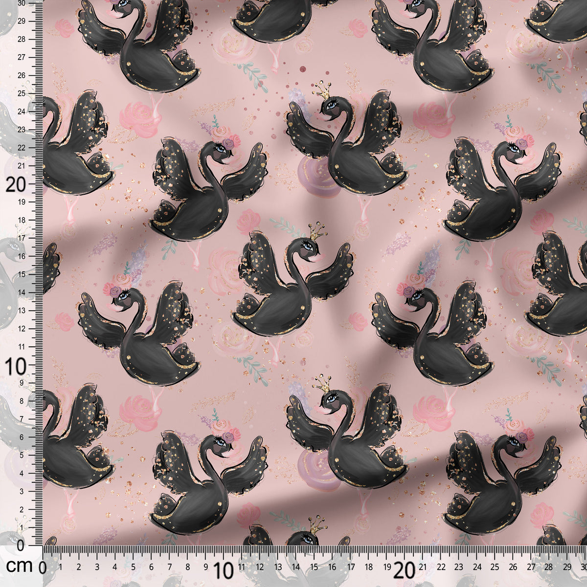 Black Swan Ballerina - Coordinating Fabric for Quilting