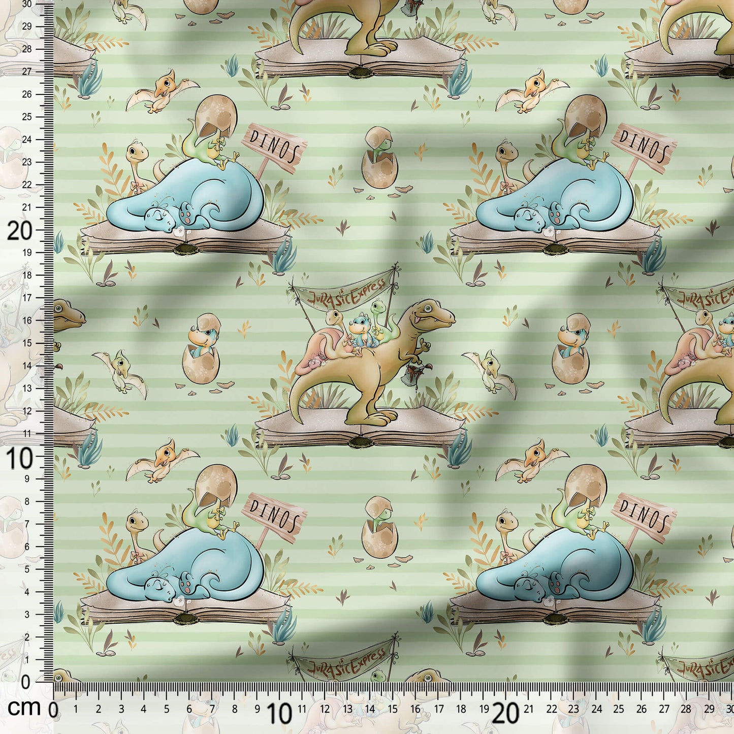 Cute Dinosaurs - Coordinating Fabric for Quilting