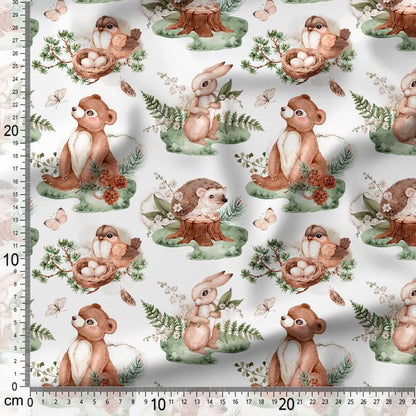 Woodland Gentle Animals - Coordinating Fabric for Quilting