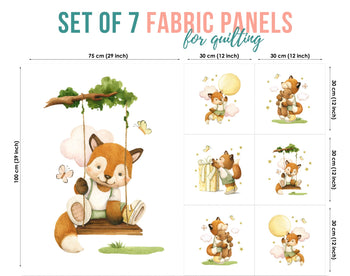 baby fabric panels for quilting