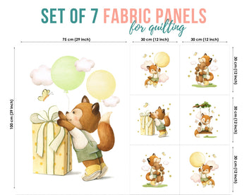 baby fabric panels for quilting