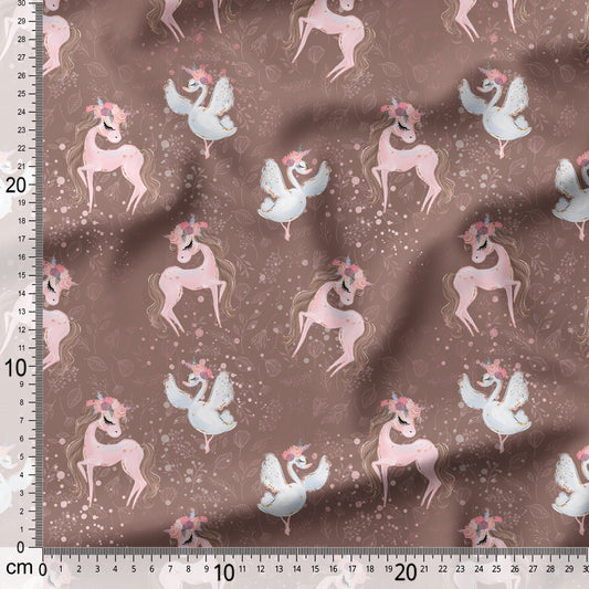 Gentle Ballet&Unicorn - Coordinating Fabric for Quilting