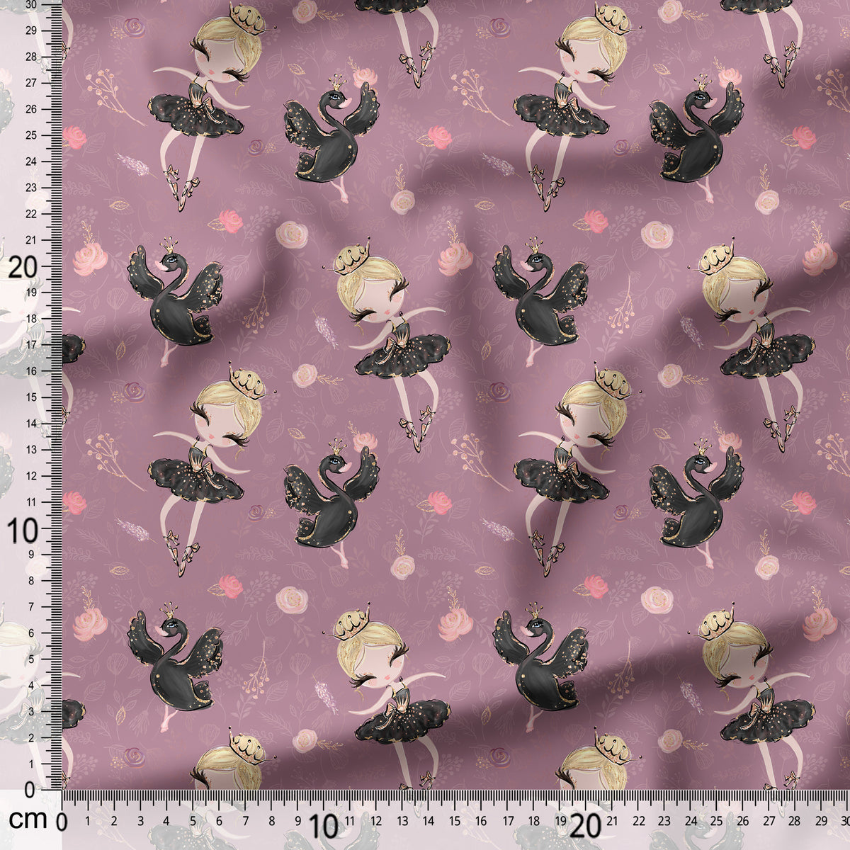 Black Swan Ballerina - Coordinating Fabric for Quilting