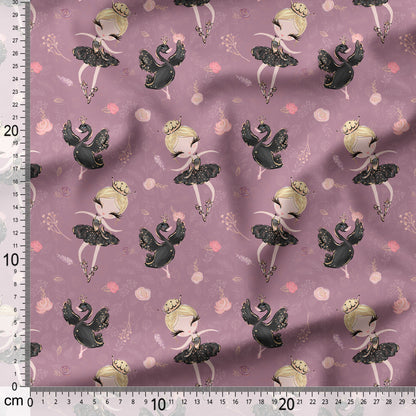 Black Swan Ballerina - Coordinating Fabric for Quilting