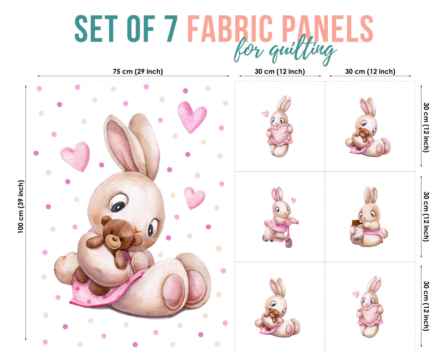 baby fabric panels for quilting