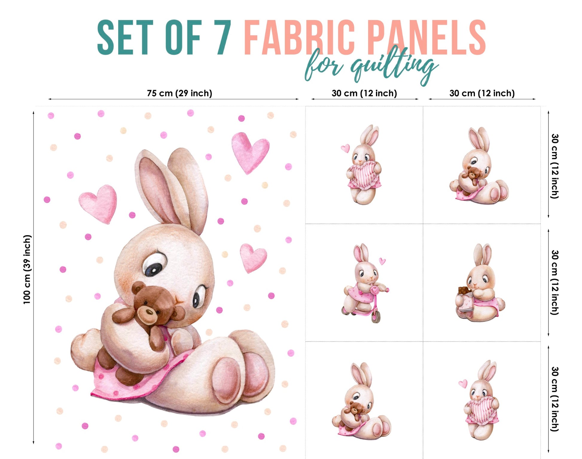 baby fabric panels for quilting