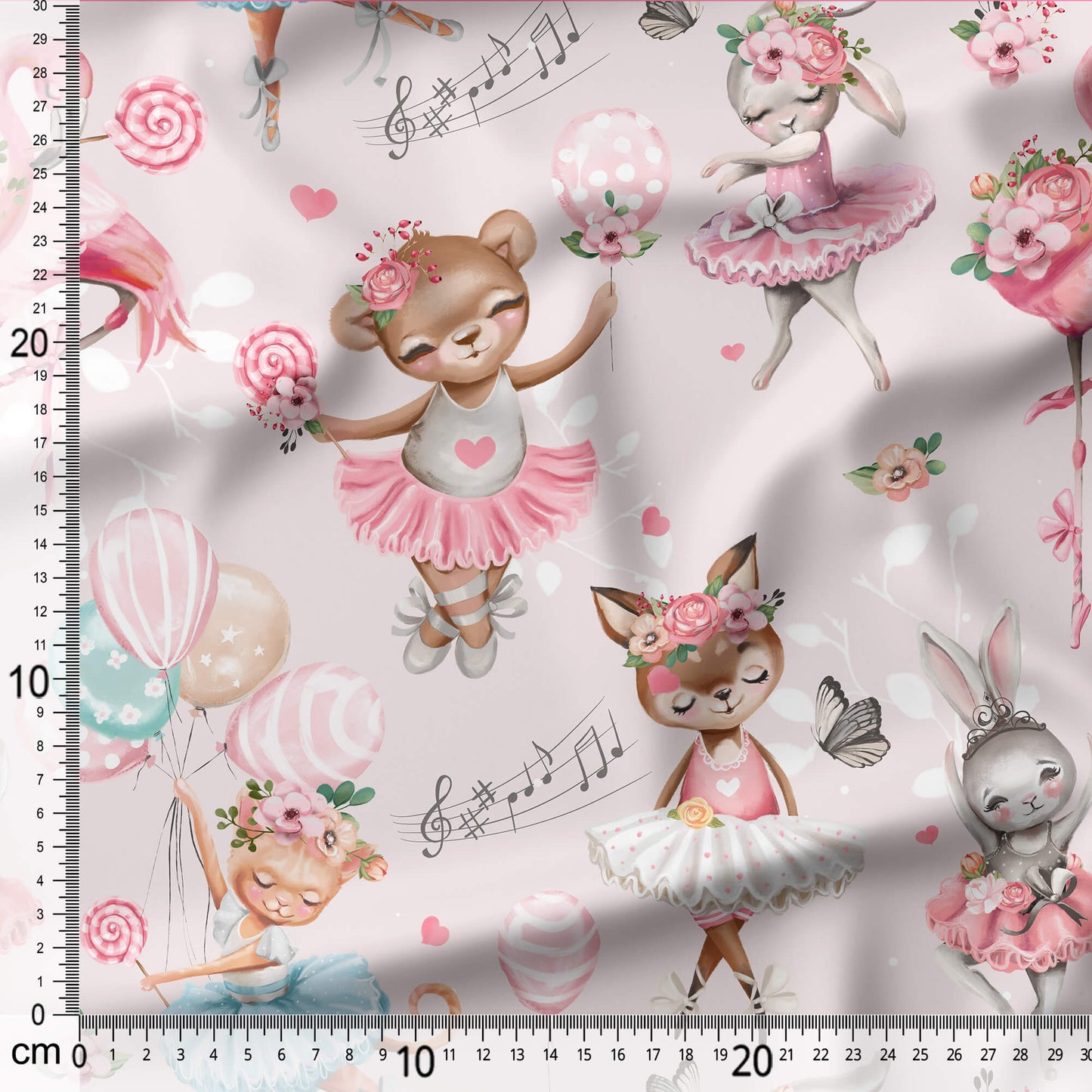 Cute Ballerina - Coordinating Fabric for Quilting