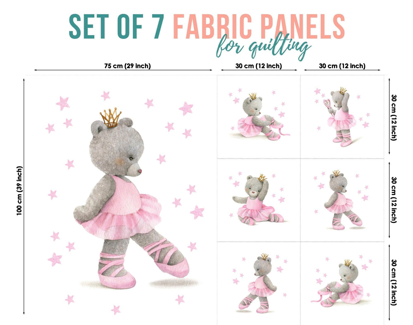 baby fabric panels for quilting