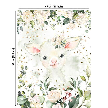 Cute Farm Sheep Fabric Panels for Quilting