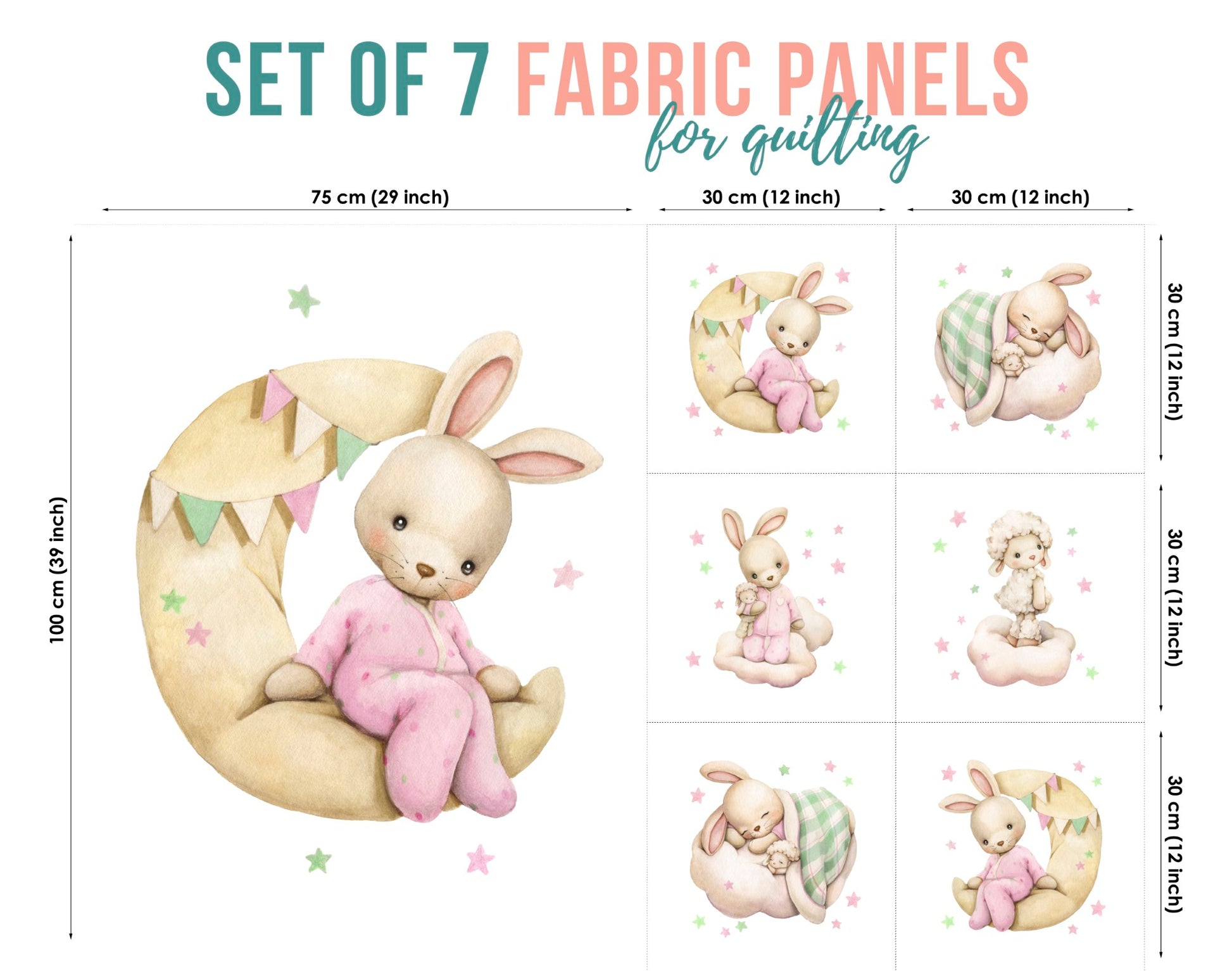 baby fabric panels for quilting