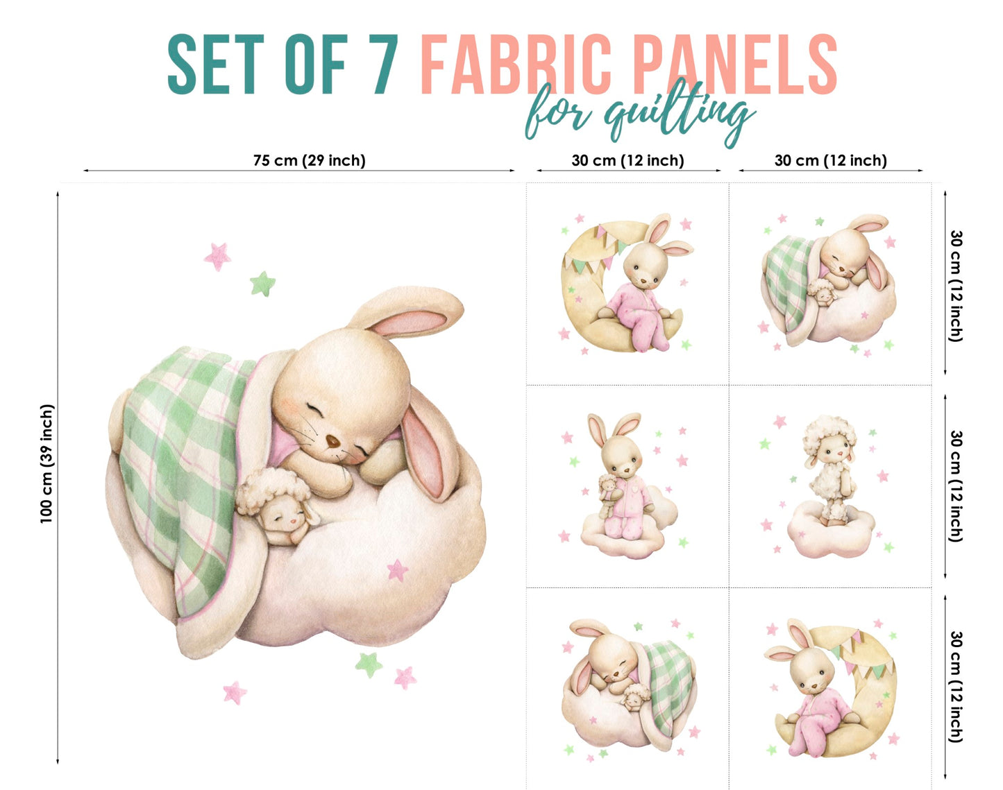baby fabric panels for quilting