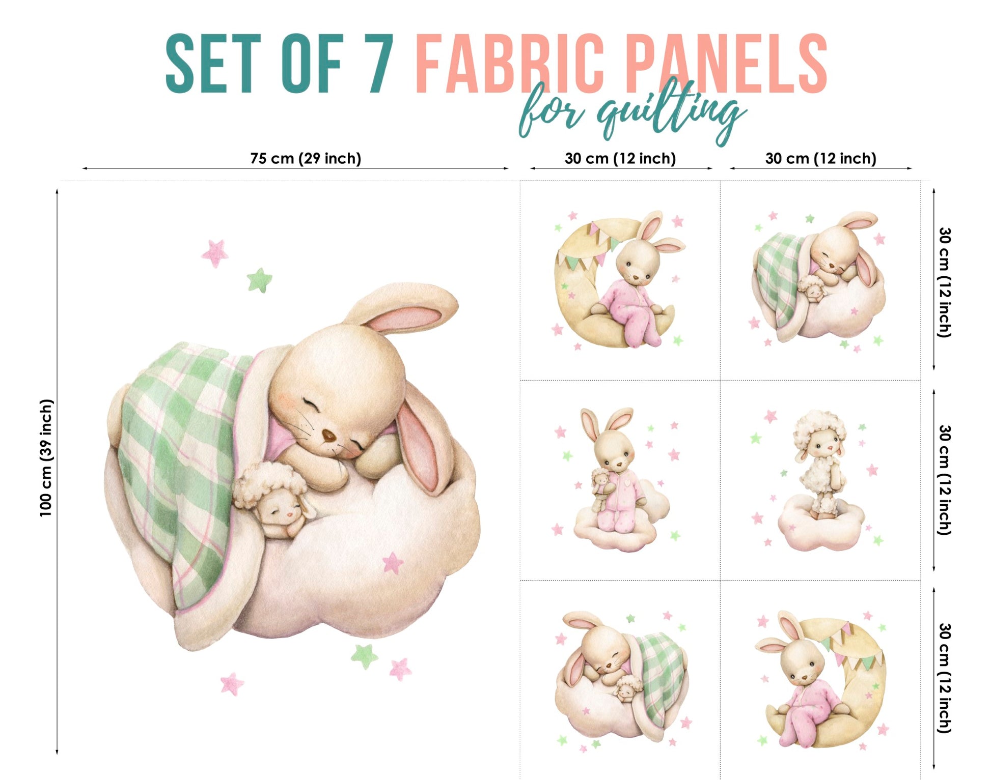baby fabric panels for quilting