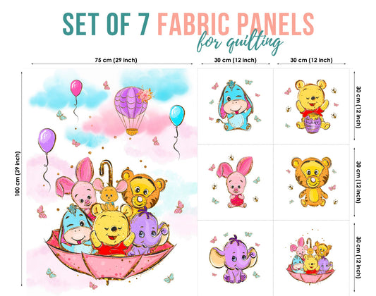 Baby Fabric Panels for Quilting, Baby Quilt Panels, Fabric Panels for Baby Quilts, Fabric Panels for Quilts, Quilting Fabric, Quilt Material, Blanket Making, DIY Sewing Projects