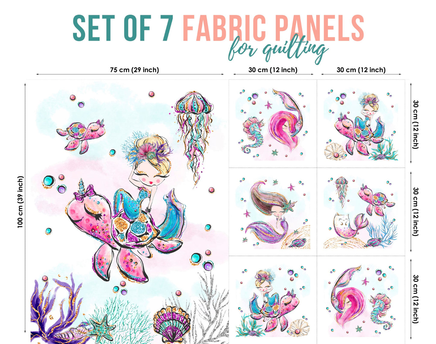 Baby Fabric Panels for Quilting, Baby Quilt Panels, Fabric Panels for Baby Quilts, Fabric Panels for Quilts, Quilting Fabric, Quilt Material, Blanket Making, DIY Sewing Projects