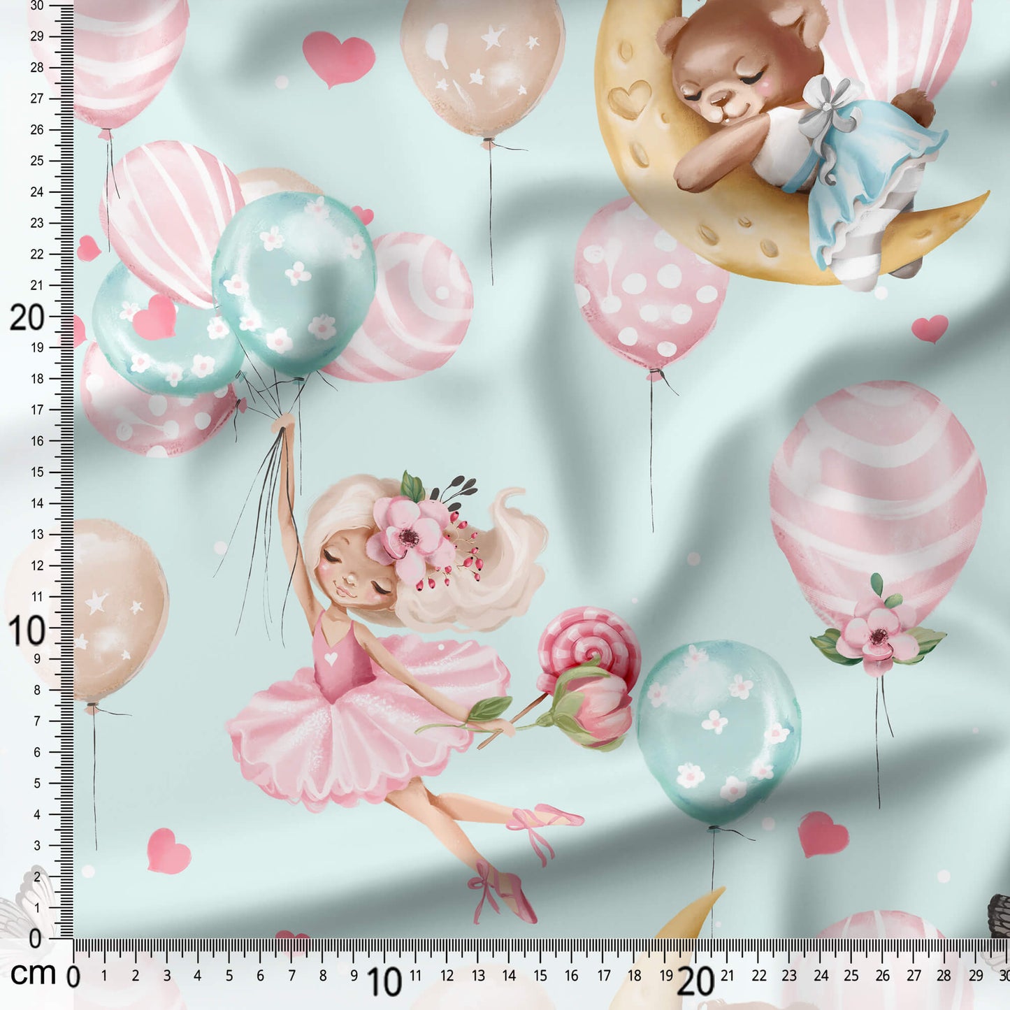Cute Ballerina - Coordinating Fabric for Quilting