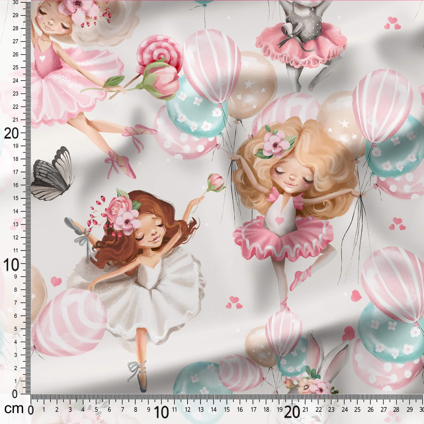 Cute Ballerina - Coordinating Fabric for Quilting