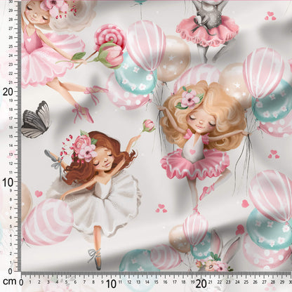 Cute Ballerina - Coordinating Fabric for Quilting