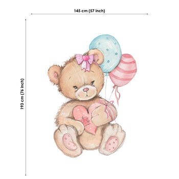 Cute Bear Fabric Panel for Quilting