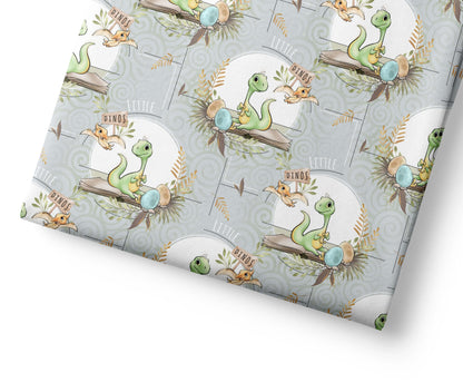Cute Dinosaurs - Coordinating Fabric for Quilting