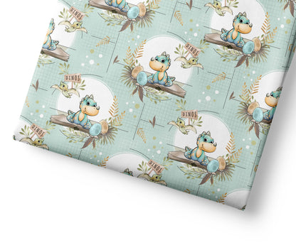Cute Dinosaurs - Coordinating Fabric for Quilting