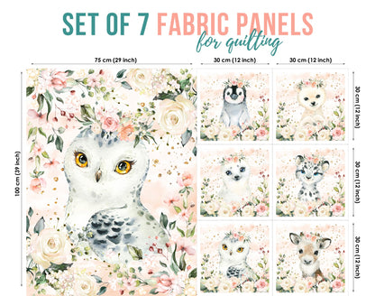 Baby Fabric Panels for Quilting, Baby Quilt Panels, Fabric Panels for Baby Quilts, Fabric Panels for Quilts, Quilting Fabric, Quilt Material, Blanket Making, DIY Sewing Projects