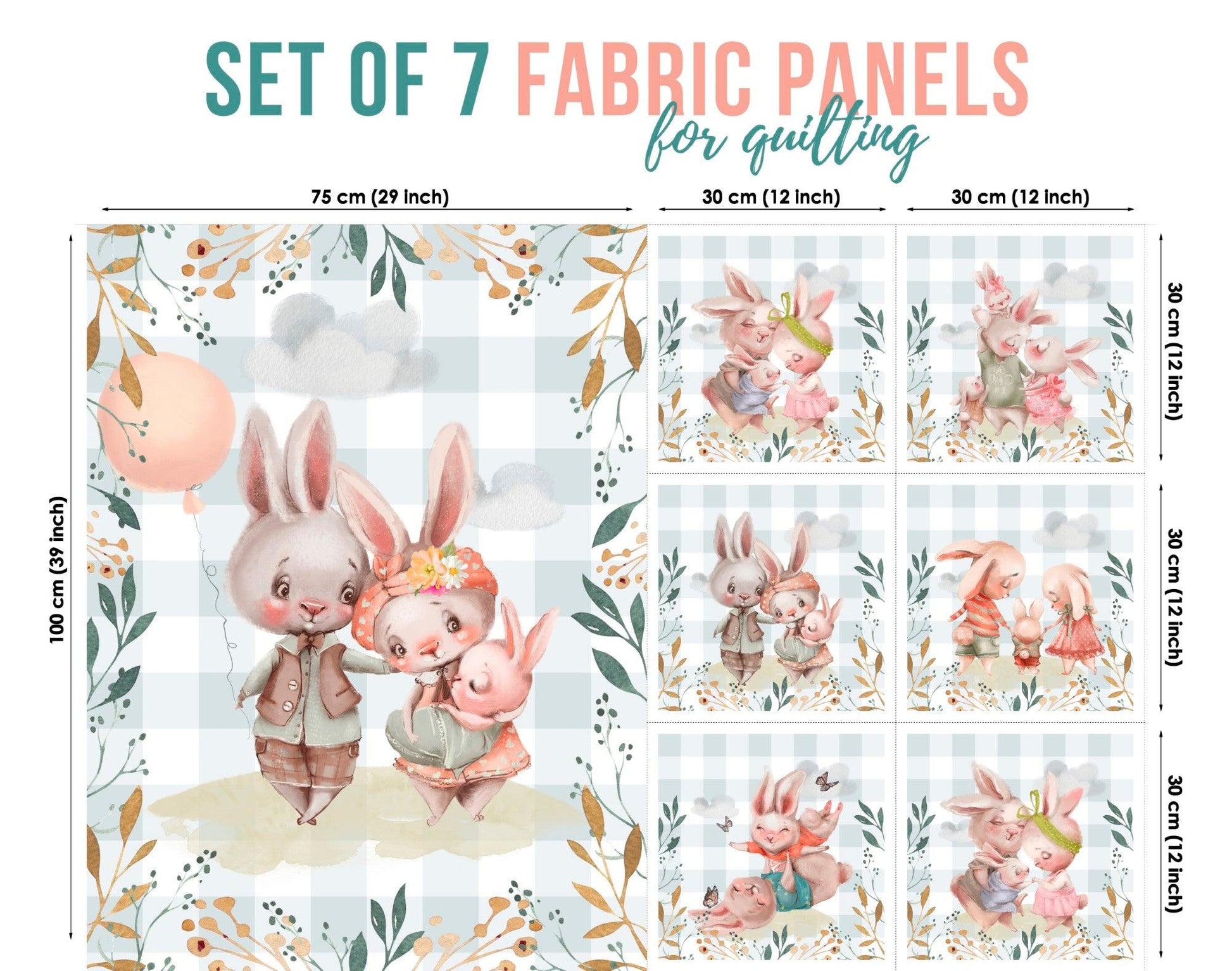 baby fabric panels for quilting