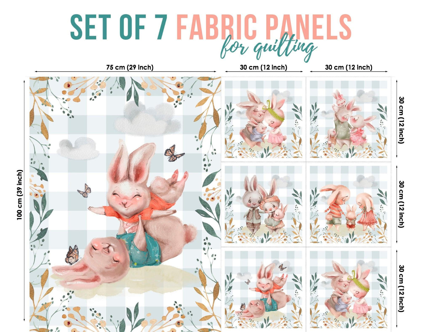 baby fabric panels for quilting
