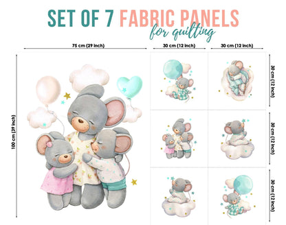 Baby Fabric Panels for Quilting, Baby Quilt Panels, Fabric Panels for Baby Quilts, Fabric Panels for Quilts, Quilting Fabric, Quilt Material, Blanket Making, DIY Sewing Projects