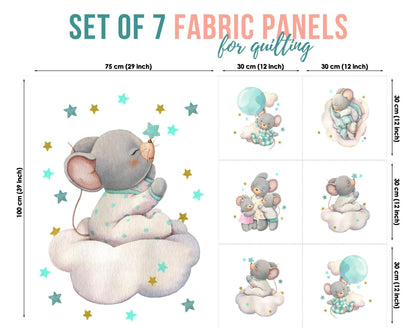 Baby Fabric Panels for Quilting, Baby Quilt Panels, Fabric Panels for Baby Quilts, Fabric Panels for Quilts, Quilting Fabric, Quilt Material, Blanket Making, DIY Sewing Projects