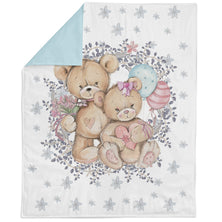 Cute Bear Fabric Panel for Quilting