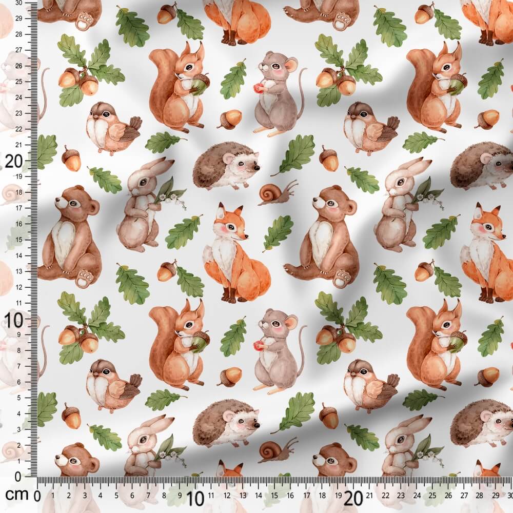 Woodland Gentle Animals - Coordinating Fabric for Quilting
