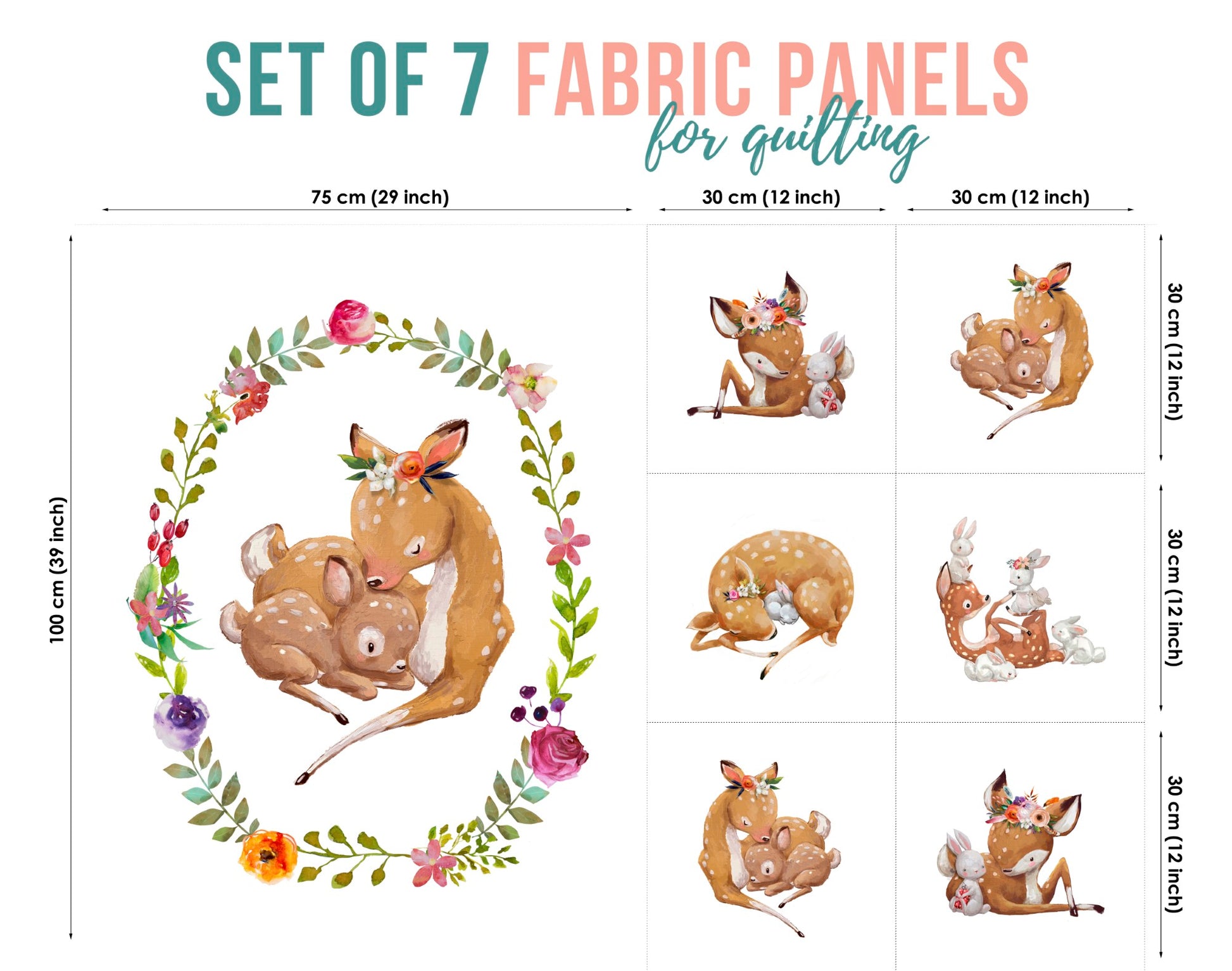baby fabric panels for quilting