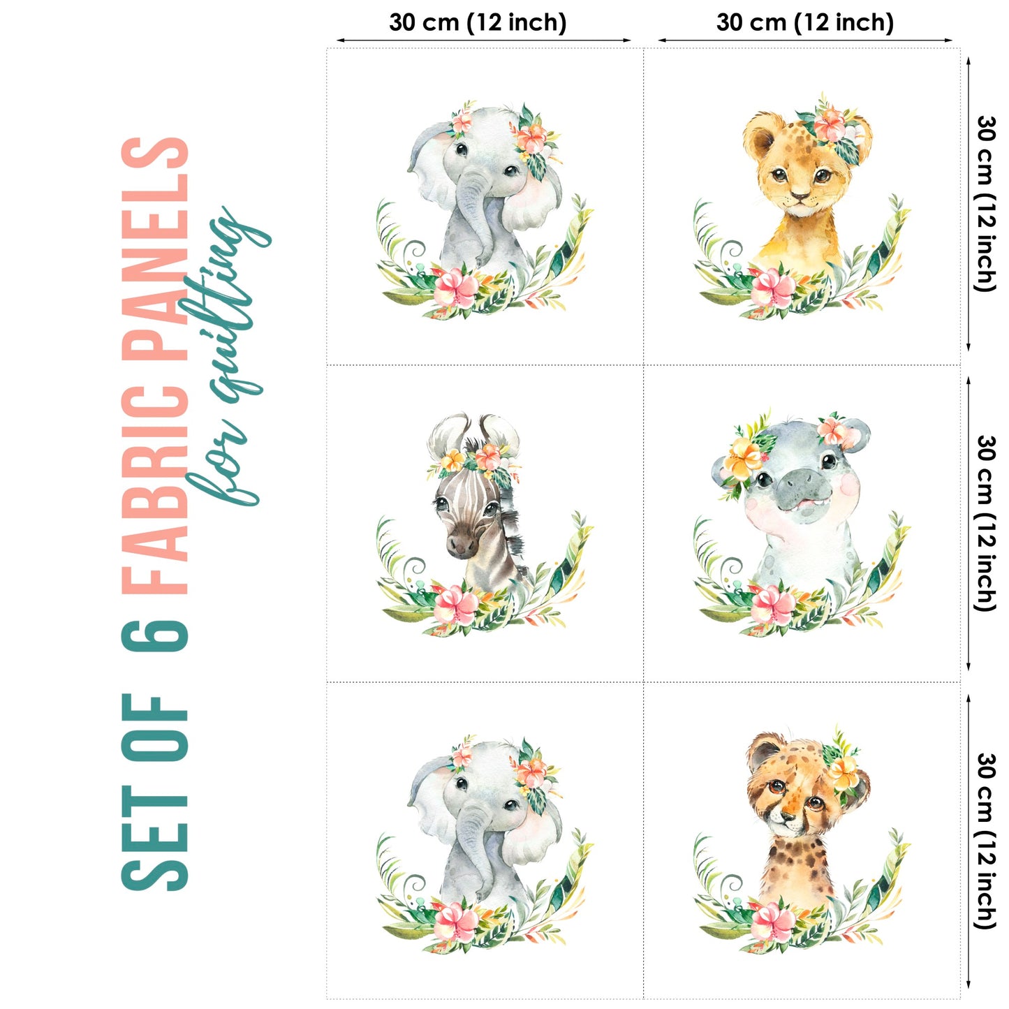 Baby Fabric Panels for Quilting, Baby Quilt Panels, Fabric Panels for Baby Quilts, Fabric Panels for Quilts, Quilting Fabric, Quilt Material, Blanket Making, DIY Sewing Projects