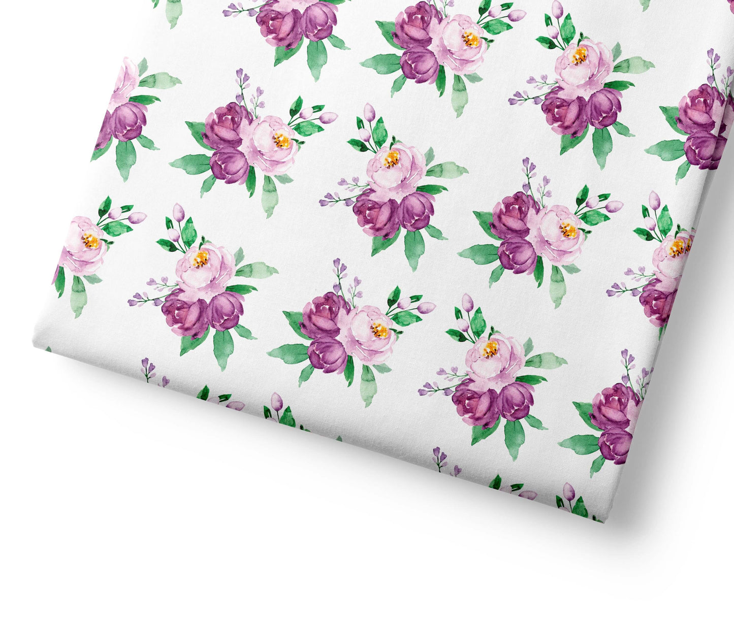 Gentle Purple Safari Flowers - Coordinating Fabric for Quilting