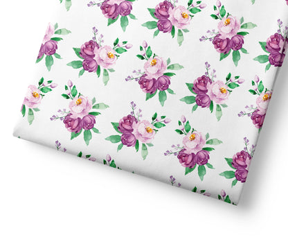 Gentle Purple Safari Flowers - Coordinating Fabric for Quilting