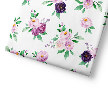 Gentle Purple Safari Flowers - Coordinating Fabric for Quilting