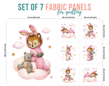 baby fabric panels for quilting